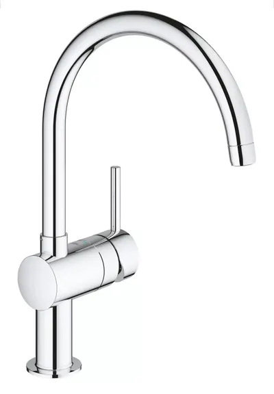 Baterie bucatarie Grohe Vento 30427000, inalta, tip C, monocomanda, Crom
