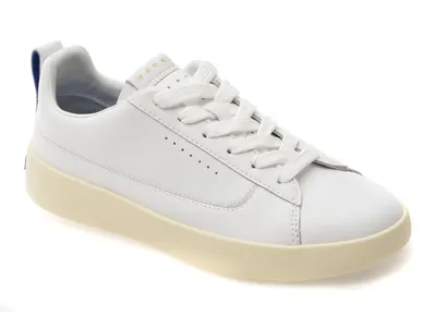 Pantofi sport GEOX albi, D658KD, din piele naturala
