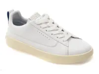 Pantofi sport GEOX albi, D658KD, din piele naturala