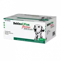 Antiparazitar intern pentru caini Dehinel Plus Flavour 100 cpr cutie