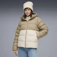 Geacă alergare femei cu glugă matlasată Mono Kapuzenjacke alb PUMA