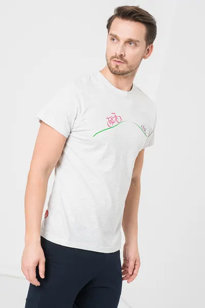 Tricou Casual Biciclete Familie Barbati Light Grey-L