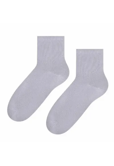 Sosete bumbac simple S037 - Gri deschis
