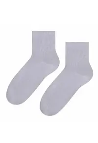 Sosete bumbac simple S037 - Gri deschis