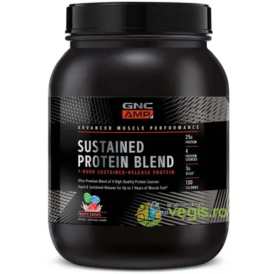 Amestec Proteic cu Aroma de Cereale Fructate Amp Sustained 910g