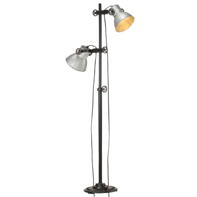 Gossi lampa de podea cu 2 abajururi, argintiu, e27, fonta