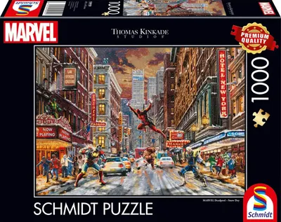 Puzzle Schmidt din 1000 piese - Ziua de zăpadă a lui Deadpool