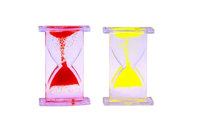 Set de 2 clepsidre cu nisip colorat magic
