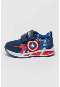 Pantofi sport cu LED Captain America - Rosu/Alb/Bleumarin