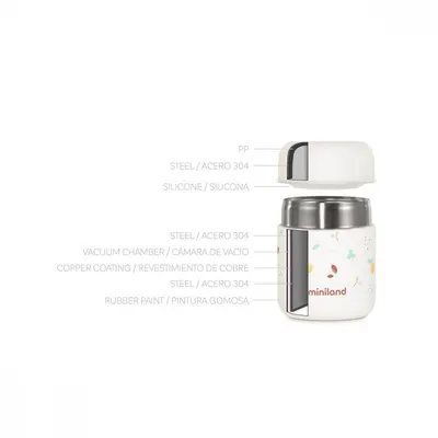 Termos pentru mancare solida Miniland Mini Squirrel 280 ml