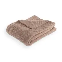 Pătură maro din micropluș/cocolino 130x170 cm Aspen – Tiseco Home Studio