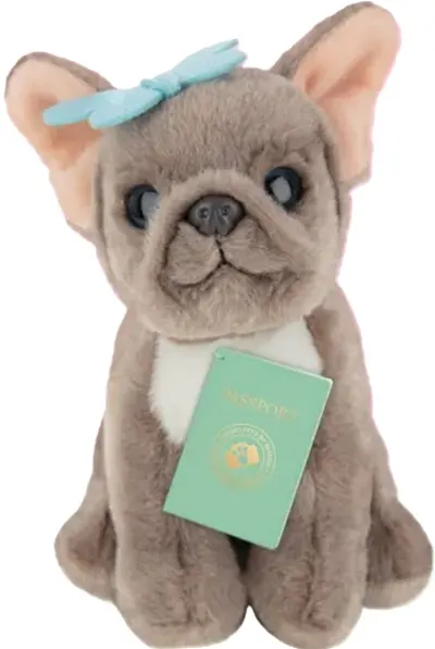 Jucărie de pluș Studio Pets - Bulldog francez Bibi, 16 cm