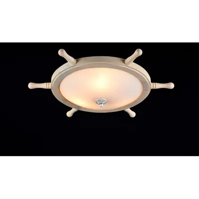 Plafoniera Elegant Frigate,3 x E14, 230V, D.52cm,H.17 cm,Alb