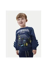 Bluza baieti - 304718403 - Bumbac/Poliester - Albastru - Albastru