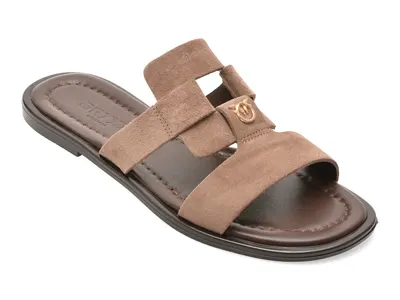Papuci GRYXX gri, 1766293, din piele intoarsa