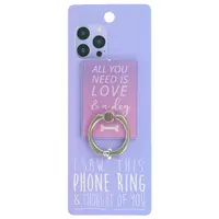 Suport inel telefon All you need is love & a dog