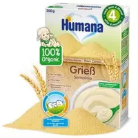 Gris BIO fara lapte 4+ luni, Humana | 200 g