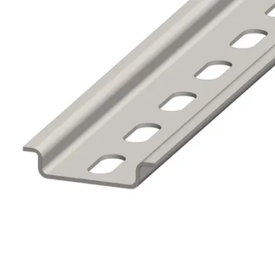 Sina omega din otel cromat, 2000x35x7,5mm, perforata