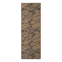 Covor tip traversă pentru interior și exterior negru/maro 80x250 cm Mira 1451 – Ayyildiz Carpets