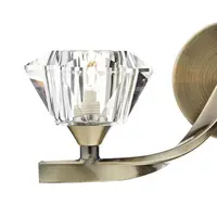 Aplica Ancona Double Wall Bracket Antique Brass