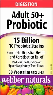 Adult 50+ Probiotic, 30 vege capsule, Webber Naturals