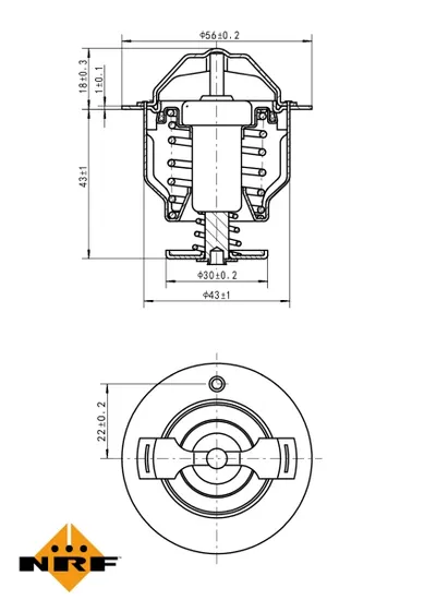 Termostat Sistem Racire (82 C) Potrivit Volvo S40 I, V40; Citroen C4 Aircross; Hyundai Galloper I, Galloper Ii, H-1, H-1 Starex, Terracan; Kia K2500, Pregio; Lexus Es, Gs, Is Ii 1.3-4.0 10.86
