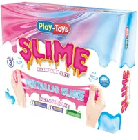 Set creativ Play-Toys - Fă-ți propriul slime, Metallic