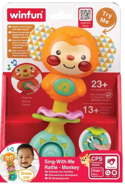Zornăitoare muzicală WinFun - Maimuţă