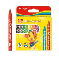Creioane color cerate, 12culori, 8mm, Keyroad KR971303