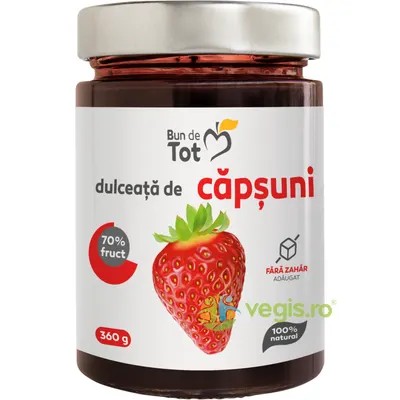 Dulceata de Capsuni fara Zahar 360g