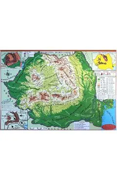 Harta de perete: Romania. Pliata