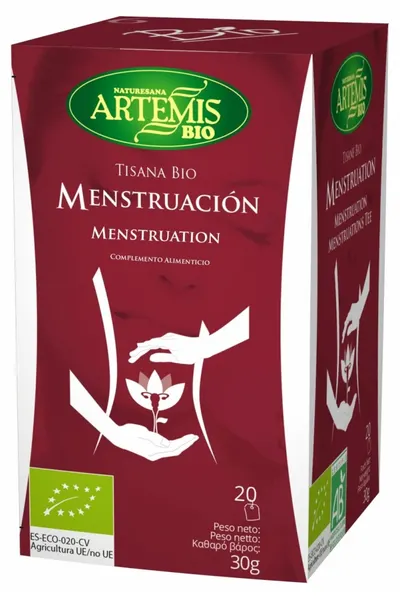 Ceai bio din plante pentru menstruație, 20 pliculețe filtrante, Artemis Bio