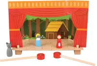 Set de joaca Bigjigs - Teatru magnetic cu figurine din lemn