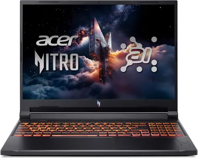 Laptop gaming Acer - Nitro 16, 16'', WUXGA, Ryzen 7, 180Hz, RTX 5060, 64GB/1TB