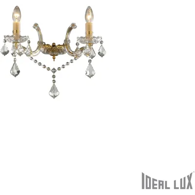 aplica Florian, 2 becuri, dulie E14, L:330 mm, H:320 mm, Auriu
