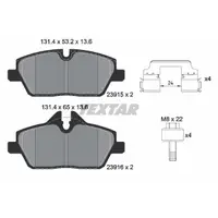 Set placute frana, frana disc TEXTAR 2391508