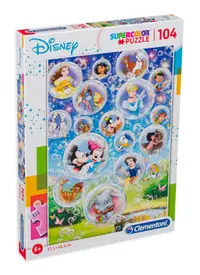 Puzzle Clementoni din 104 de piese - SuperColor: Disney Classic