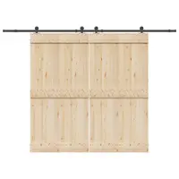 Gossi set feronerie pentru usi glisante, negru, 305 cm, otel