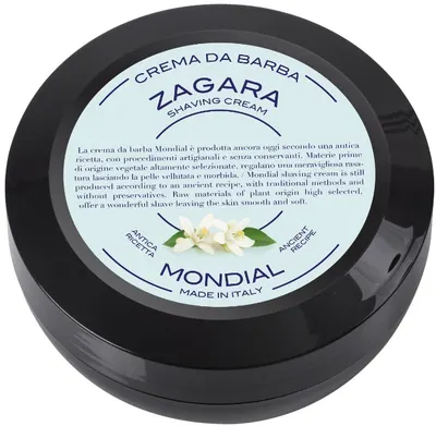 Mondial 1908 Cremă de bărbierit cu parfum de floare de portocal, 75 ml