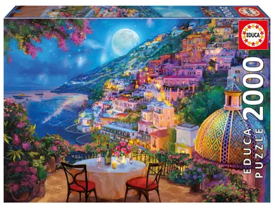 Puzzle Educa de 2000 piese - Seară romantică în Positano