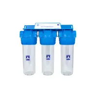 Sistem de filtrare Triplex transparent 10 in 3 etape Aquafilter FHPRCLx-3B-TRIPLE