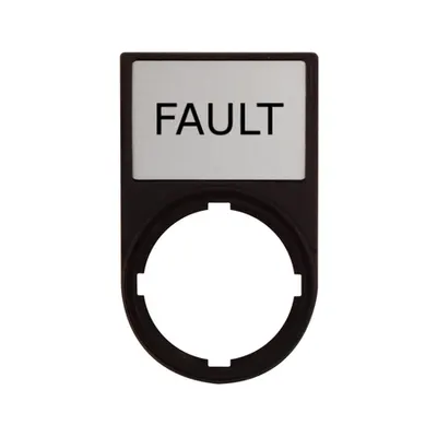 Suport cu placa 30x50m cu inscriptia FAULT