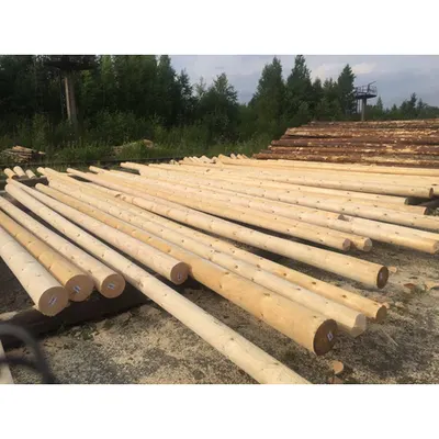 Stalp din lemn pentru iluminat stradal sau linii electrice aeriene, inaltime 9 metri