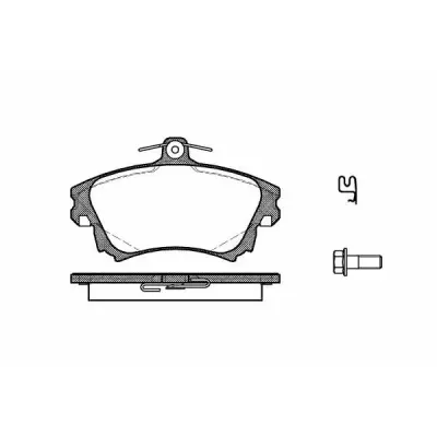 Set placute frana, frana disc REMSA 0708.02