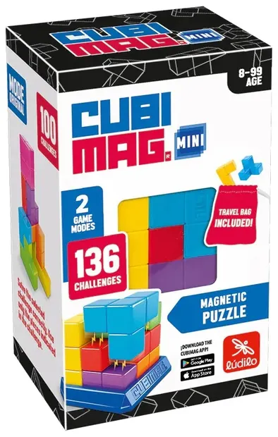 Puzzle magnetic Cubimag Blue Rocket – Cu 136 de provocări