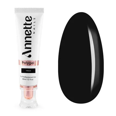 Polygel Annette Nails PG-04 - Cover 4 - Black, 30 ml