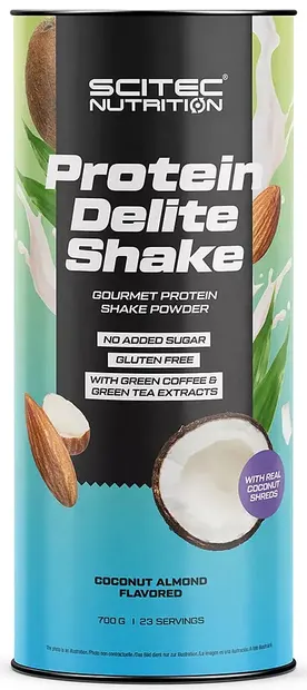 Protein Delite Shake, cocos și migdale, 700 g, Scitec Nutrition