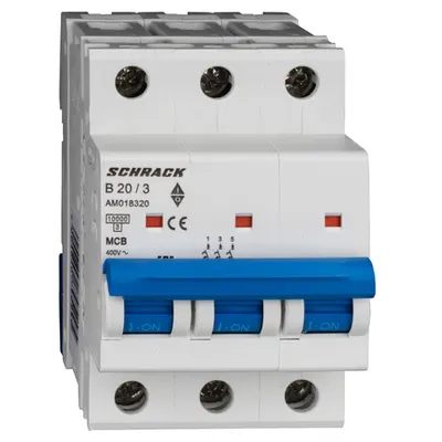 Intreruptor automat AMPARO 10kA, B 20A, 3 poli