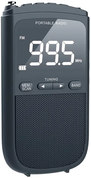 Boxă radio cu ceas Diva - FM2024C, AM/FM, gri