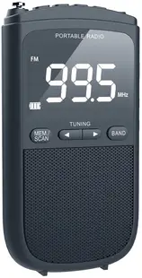 Boxă radio cu ceas Diva - FM2024C, AM/FM, gri